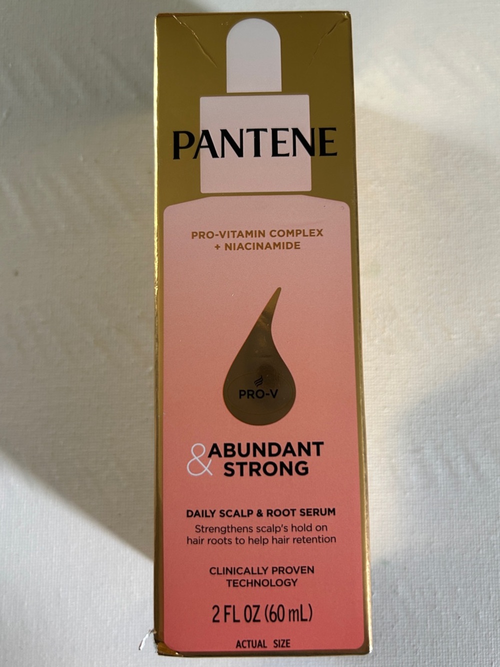 Pantene Abundant & Strong Daily Scalp & Root Serum - Pink & Gold Box
